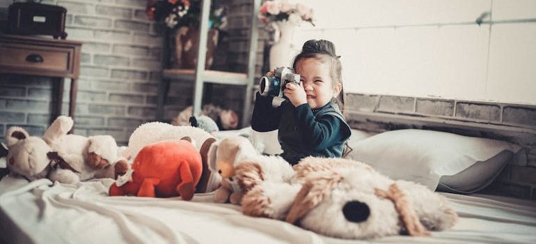 Photo of a Girl Playing With the Camera